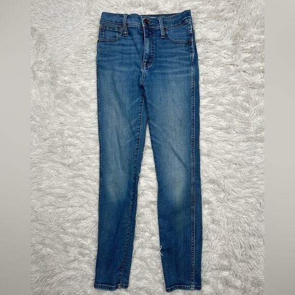 Madewell 10" High-Rise Skinny Jeans in Bradshaw Wash Size 25x27 - Blue - Picture 4 of 11
